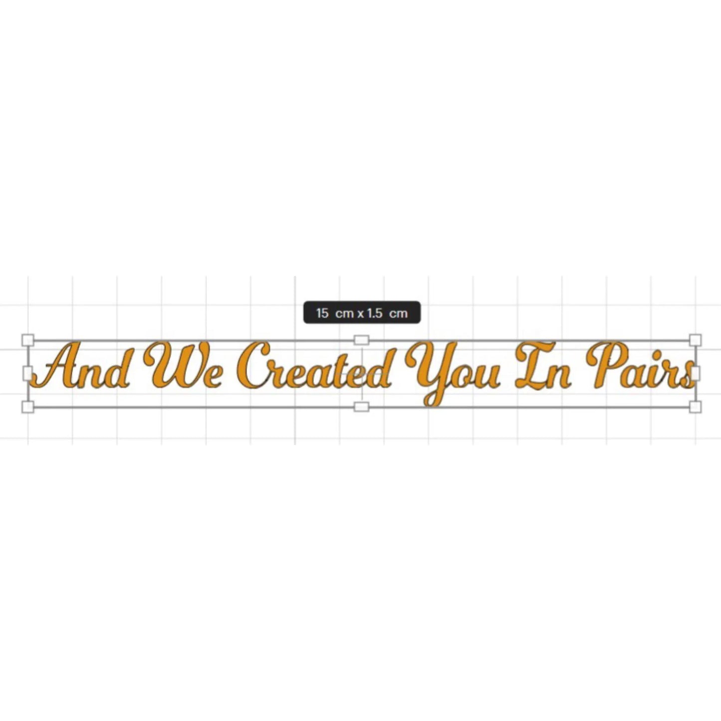 Custom Ring Plate Vinyl Sticker Decal -Arabic Bismillah - Islamic - Personalised -gold- we created you in pairs -Wedding -Nikkah -Engagement - ResinsGiftShopUK